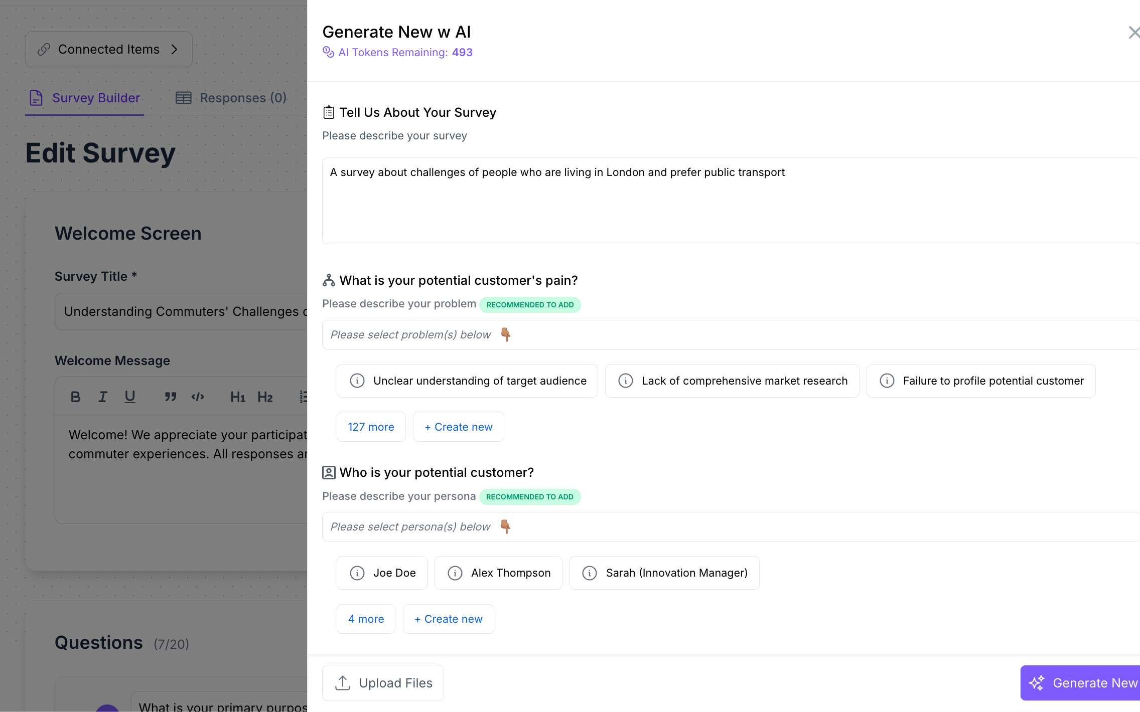 Generate or Create Surveys